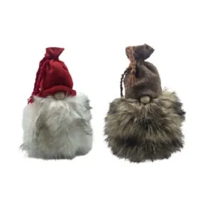 4" Furry Felt Gnome with Tied Hat, Det Gamle Apotek