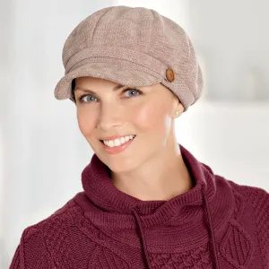 Classic Chenille Newsboy Cap