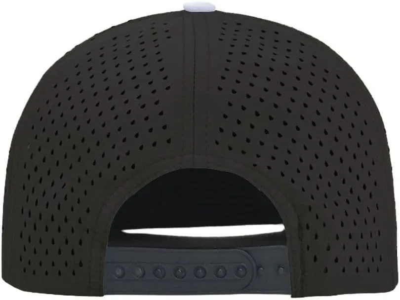 FASHIXD Mesh Snapback Cap for Men Flat Brim Baseball Cap Breathable Golf Hat Adujustable