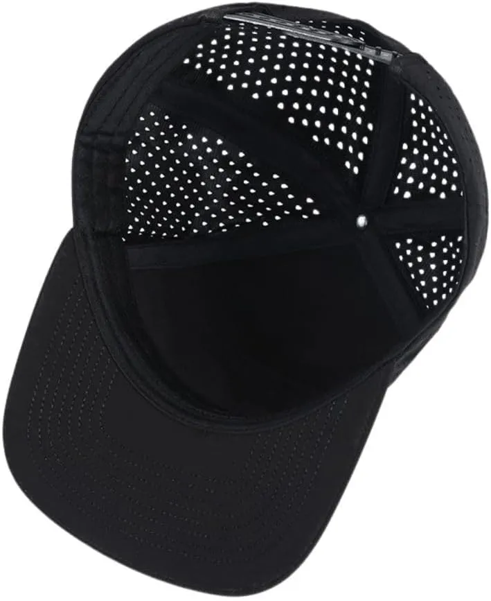 FASHIXD Mesh Snapback Cap for Men Flat Brim Baseball Cap Breathable Golf Hat Adujustable