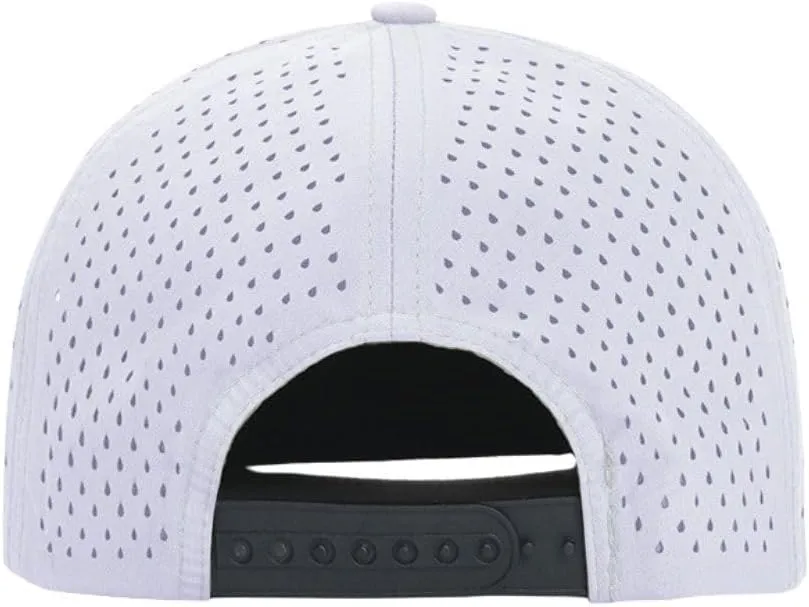FASHIXD Mesh Snapback Cap for Men Flat Brim Baseball Cap Breathable Golf Hat Adujustable