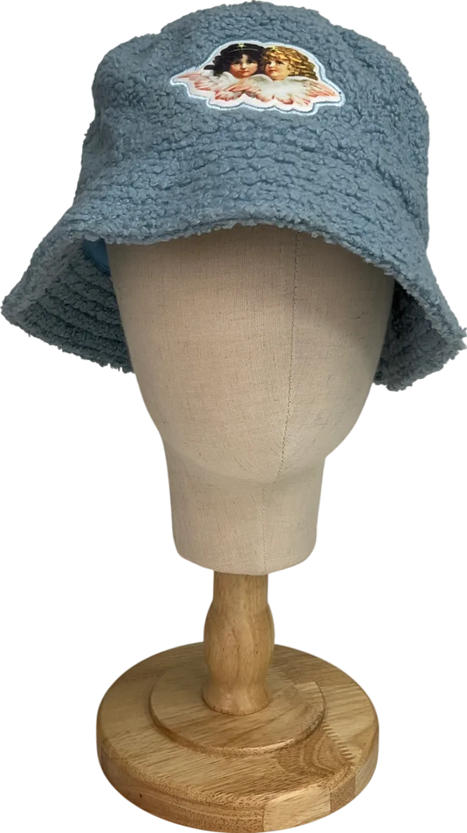 FIORUCCI Blue Fur Bucket Hat One Size
