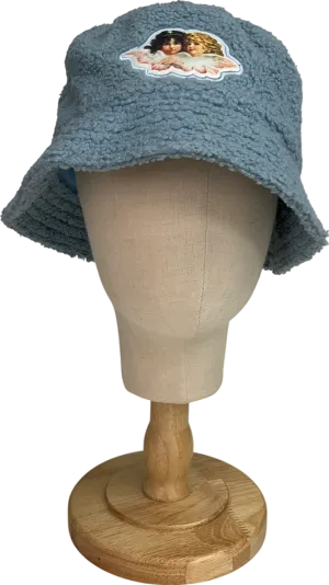 FIORUCCI Blue Fur Bucket Hat One Size
