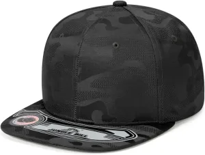 Flat Bill Baseball Caps for Men Women Camouflage Snapback Structured Vistor Hats Hip-Hop Flat Brim Trucker Hat FTC01