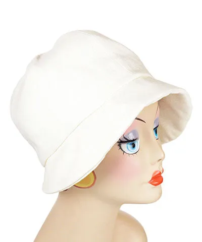 Grace Cloche Style Hat - Linen in Seashell