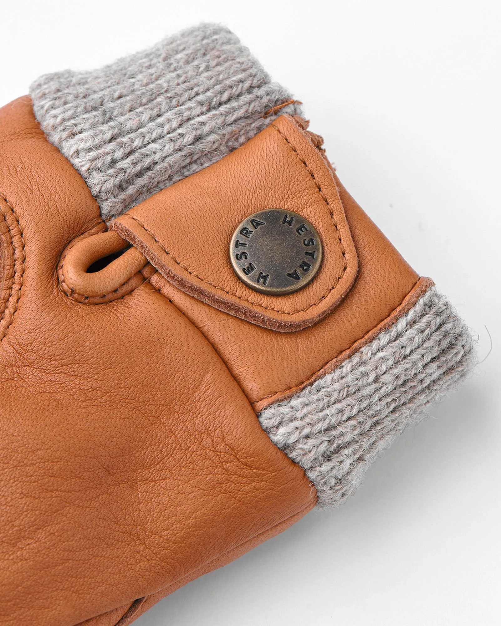 Hestra Womens Idun Mitt Wool Lined Leather Mittens - Cork