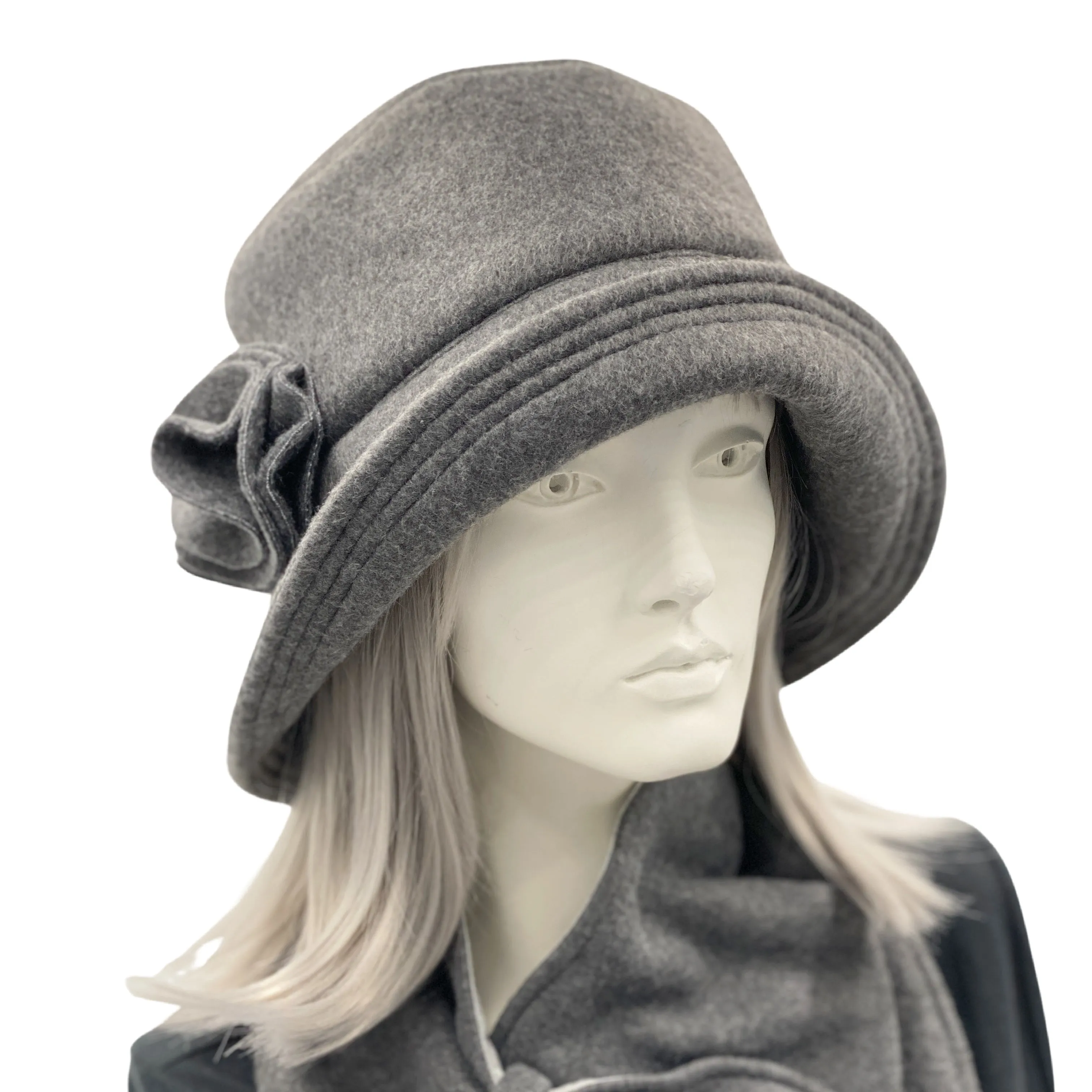 Ladies Winter Fleece Hat | The Eleanor Cloche
