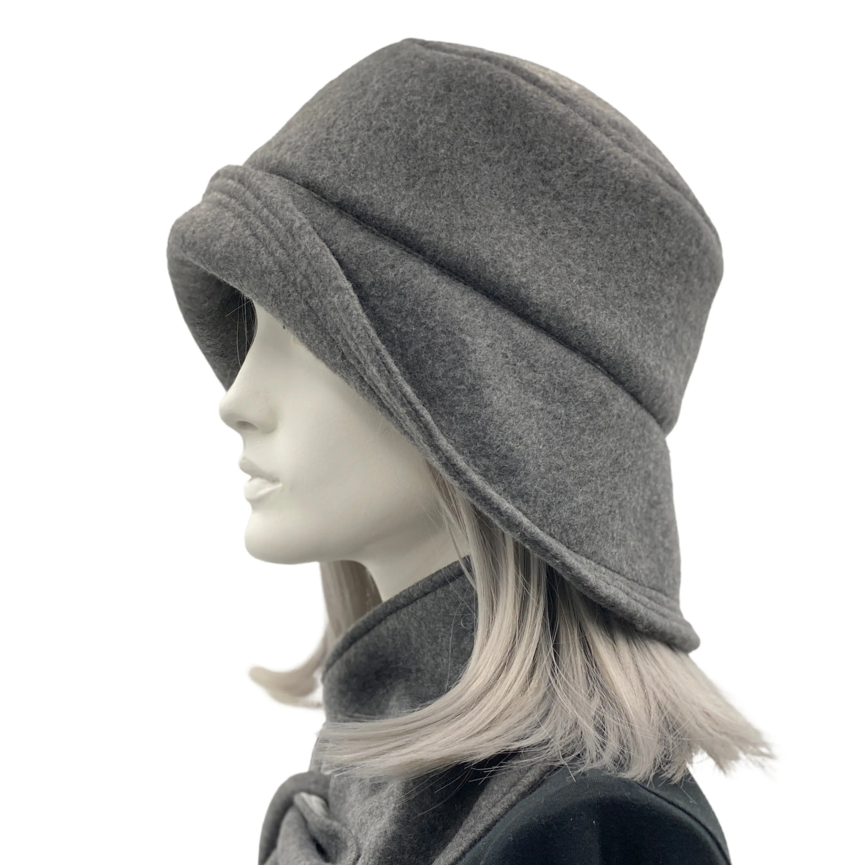 Ladies Winter Fleece Hat | The Eleanor Cloche
