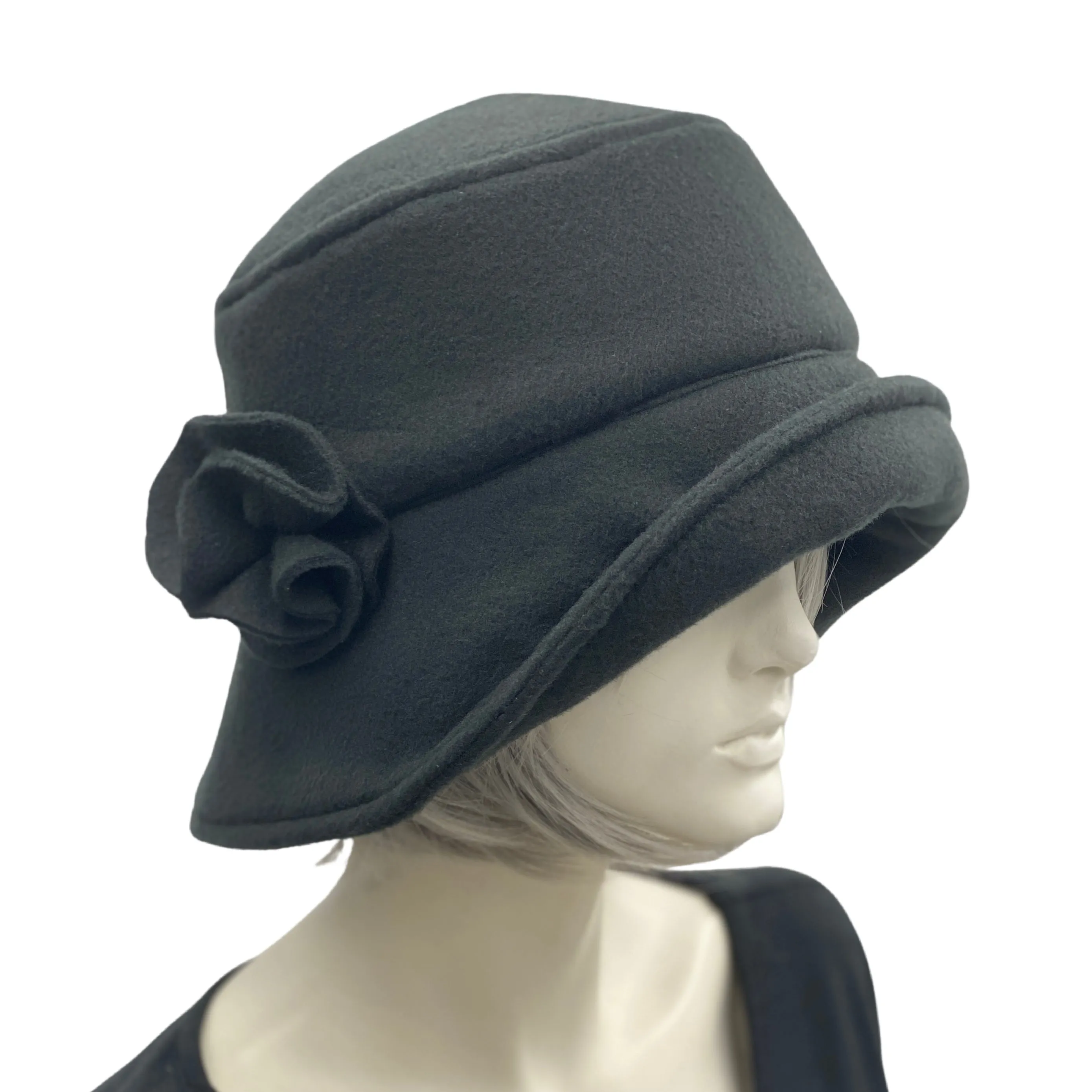 Ladies Winter Fleece Hat | The Eleanor Cloche