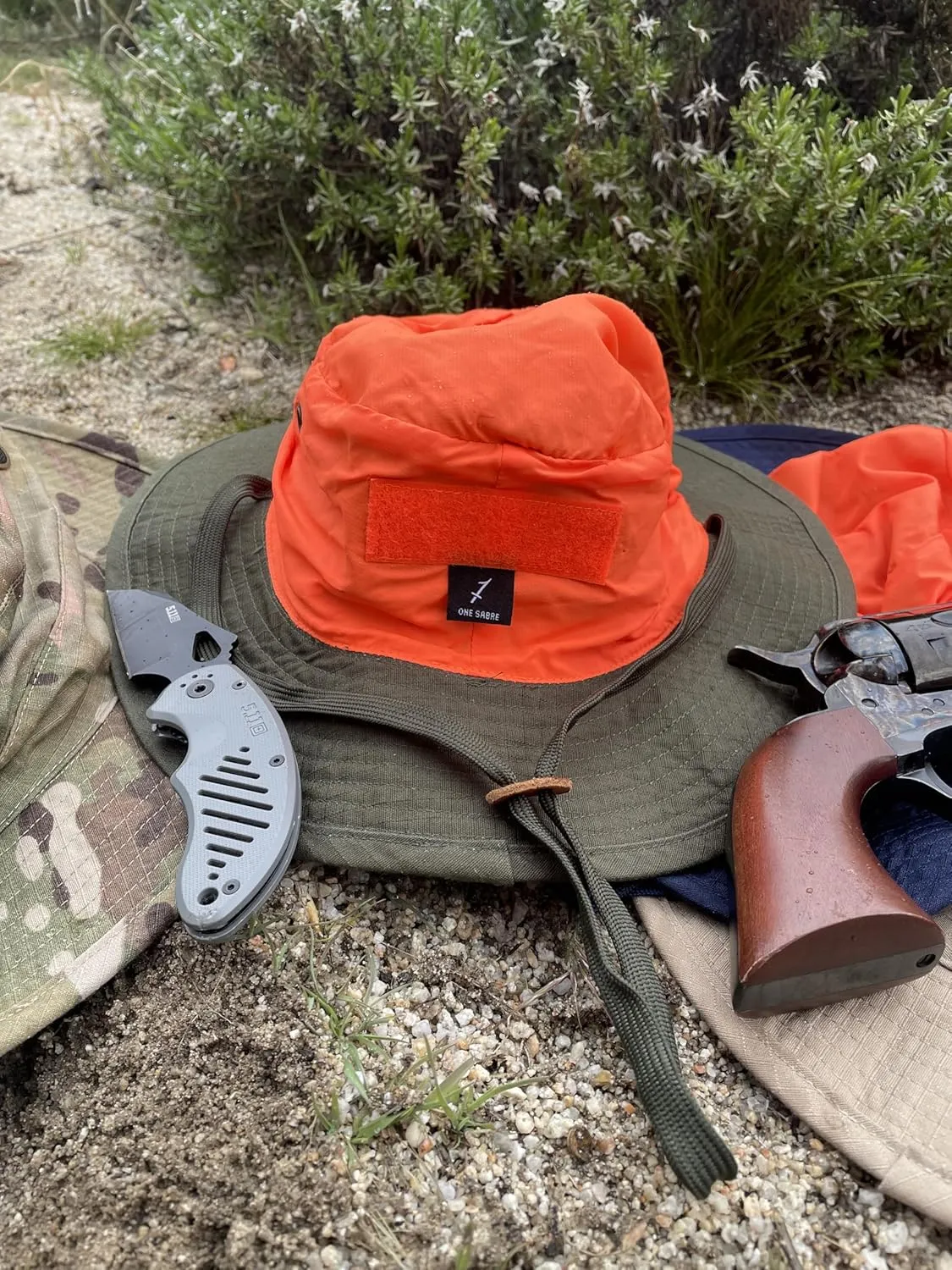 Reversible Blaze Boonie hat- 100% Ripstop - Scouting, Tactical, SAR, Hunting, Hiking, Camping, Fishing, Sun hat