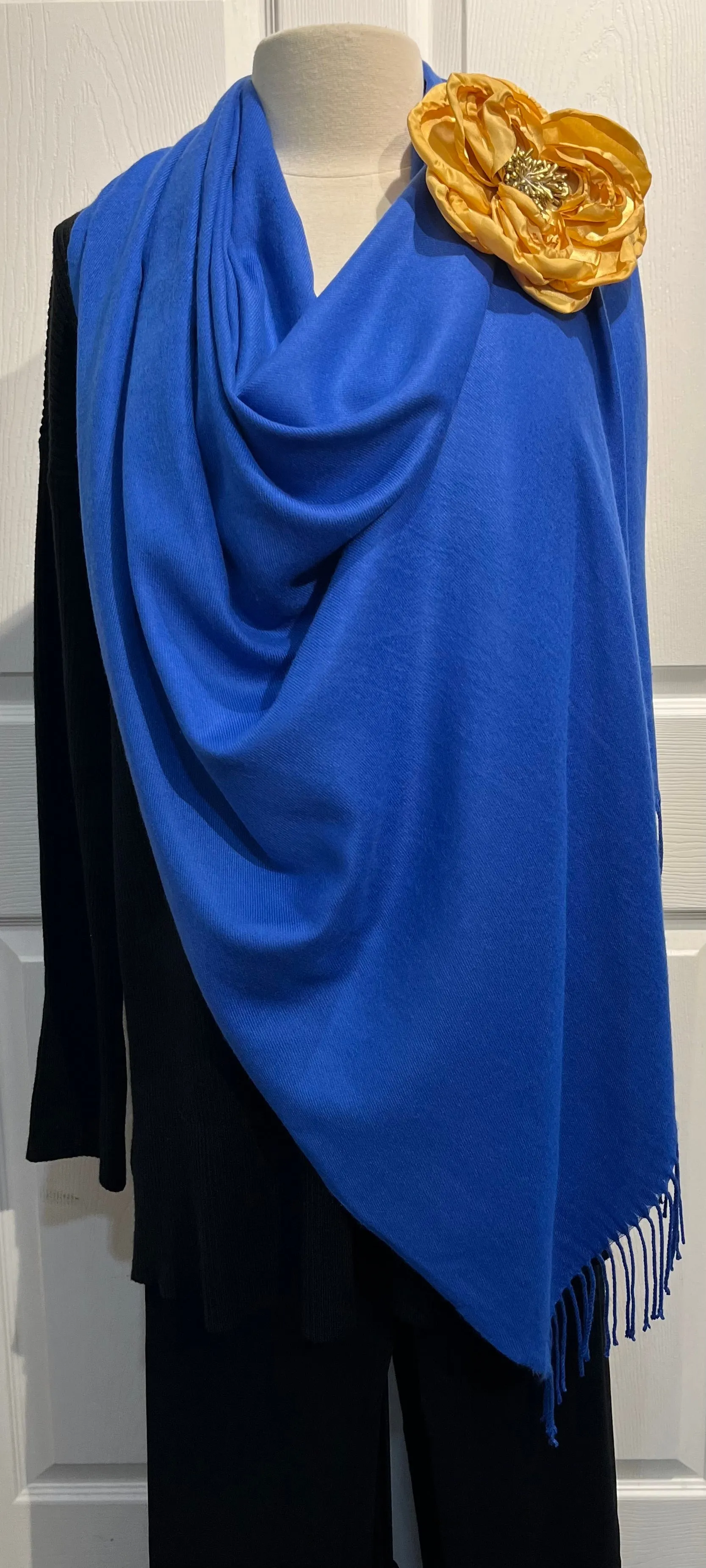 Royal Blue 100% Cashmere Restaurant Wrap/Scarf