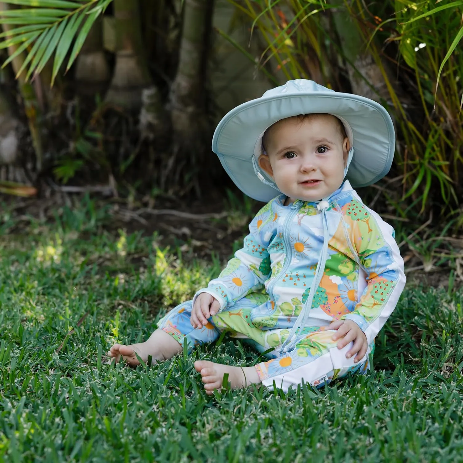 SwimZip Wide Brim Sun Hat | UPF 50  Protection for Baby, Toddler, and Kids